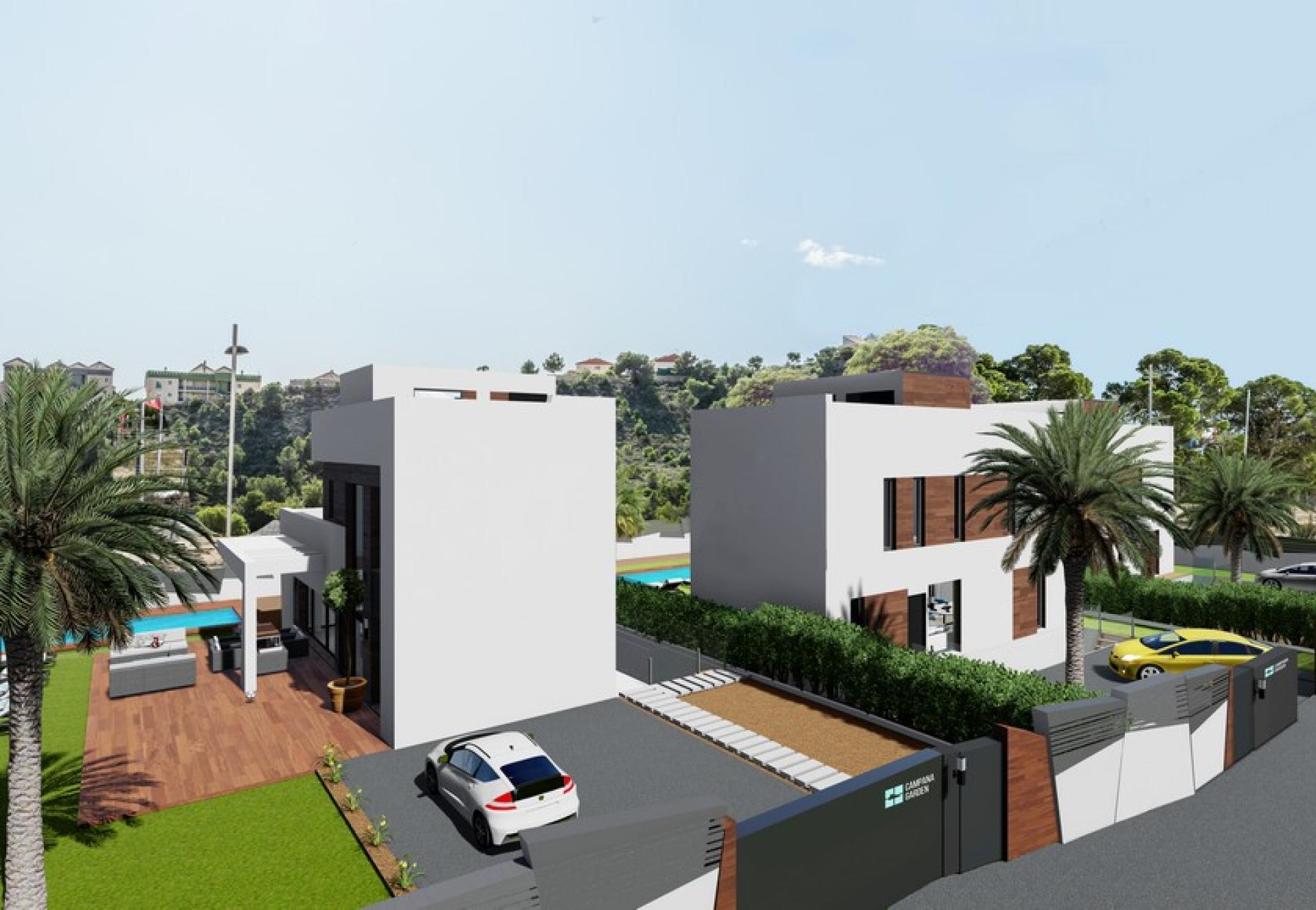 Alicante, Nieuwbouw villa's in Finestrat, Costa Blanca Noord in Medvilla Spanje