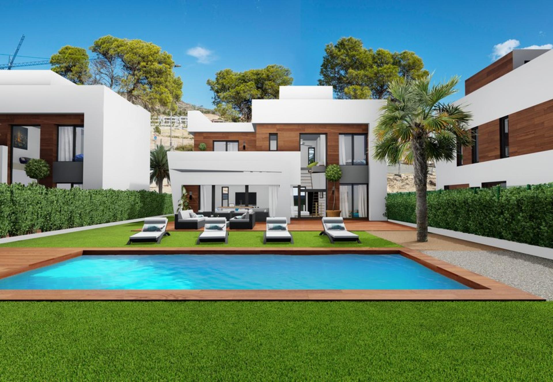 Alicante, Nieuwbouw villa's in Finestrat, Costa Blanca Noord in Medvilla Spanje