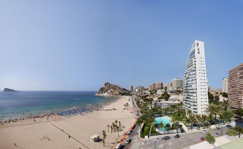 Luxe Appartement te koop Spanje, ruim terras 1° lijn strand in Medvilla Spanje
