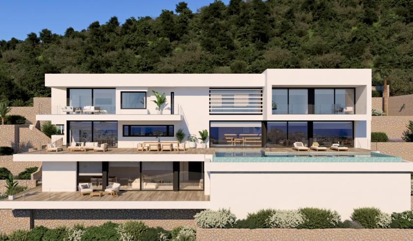 Luxe moderne villa te koop Cumbre del Sol in Medvilla Spanje