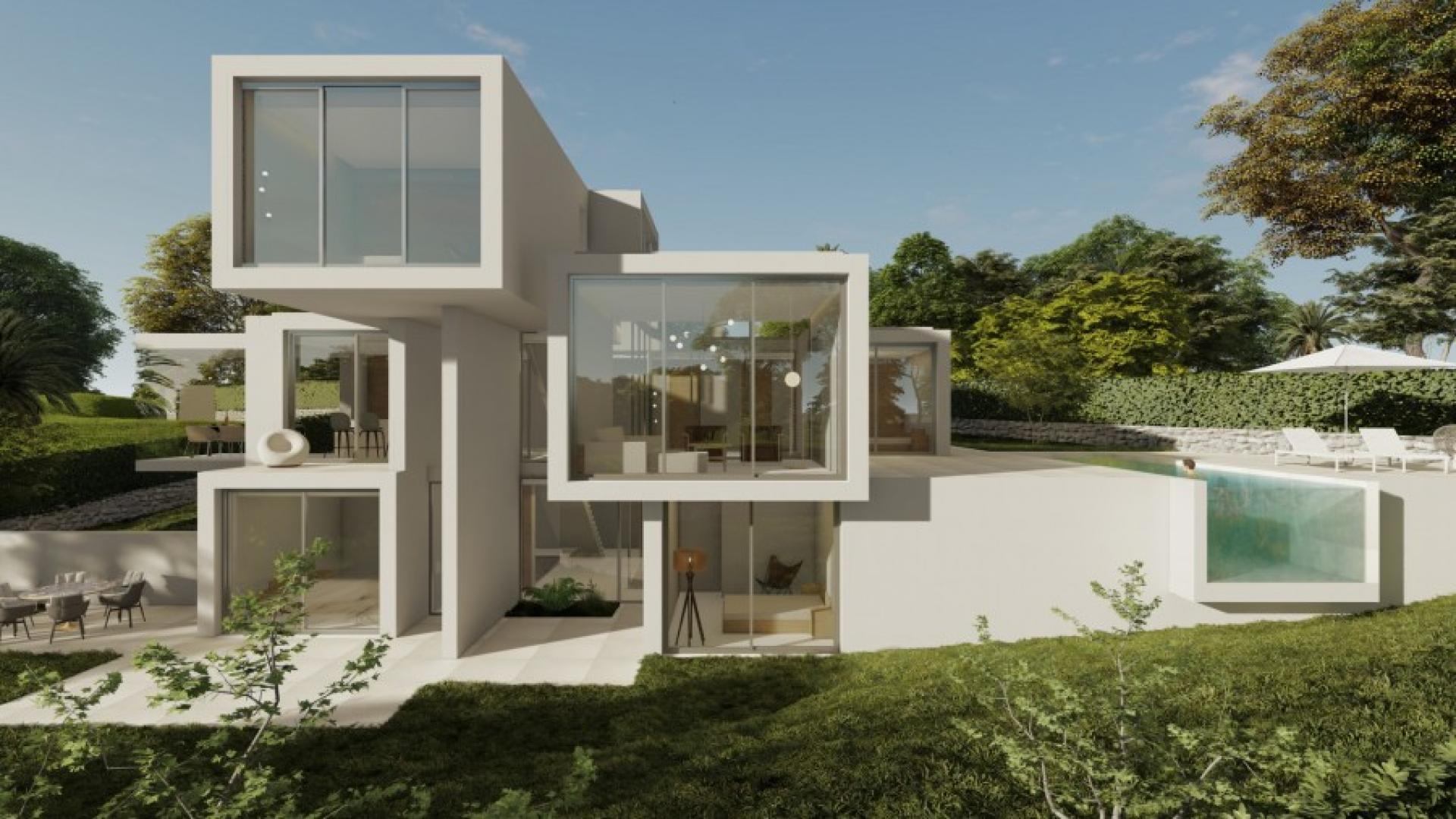 Villa met uniek design op luxueus golfresort Las Colinas in Medvilla Spanje
