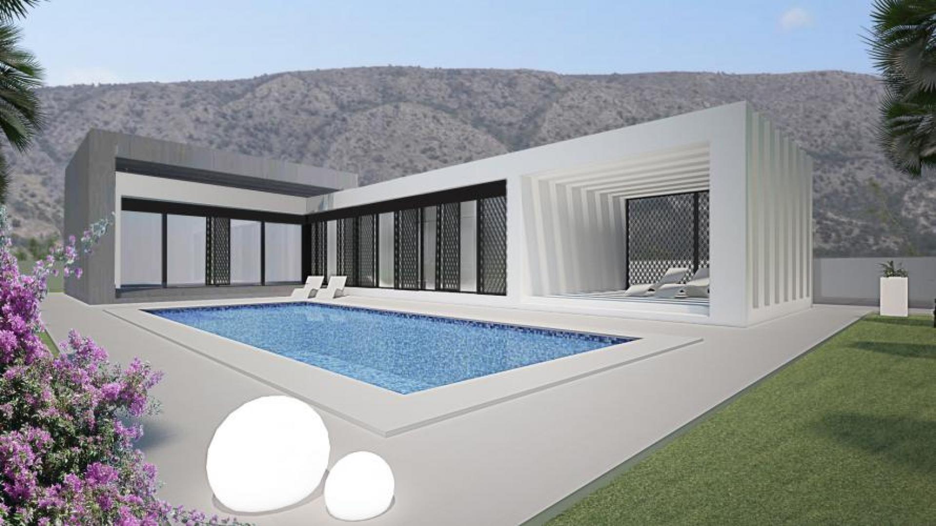 Luxe villa met drie slaapkamers en twee badkamers in Pinoso in Medvilla Spanje
