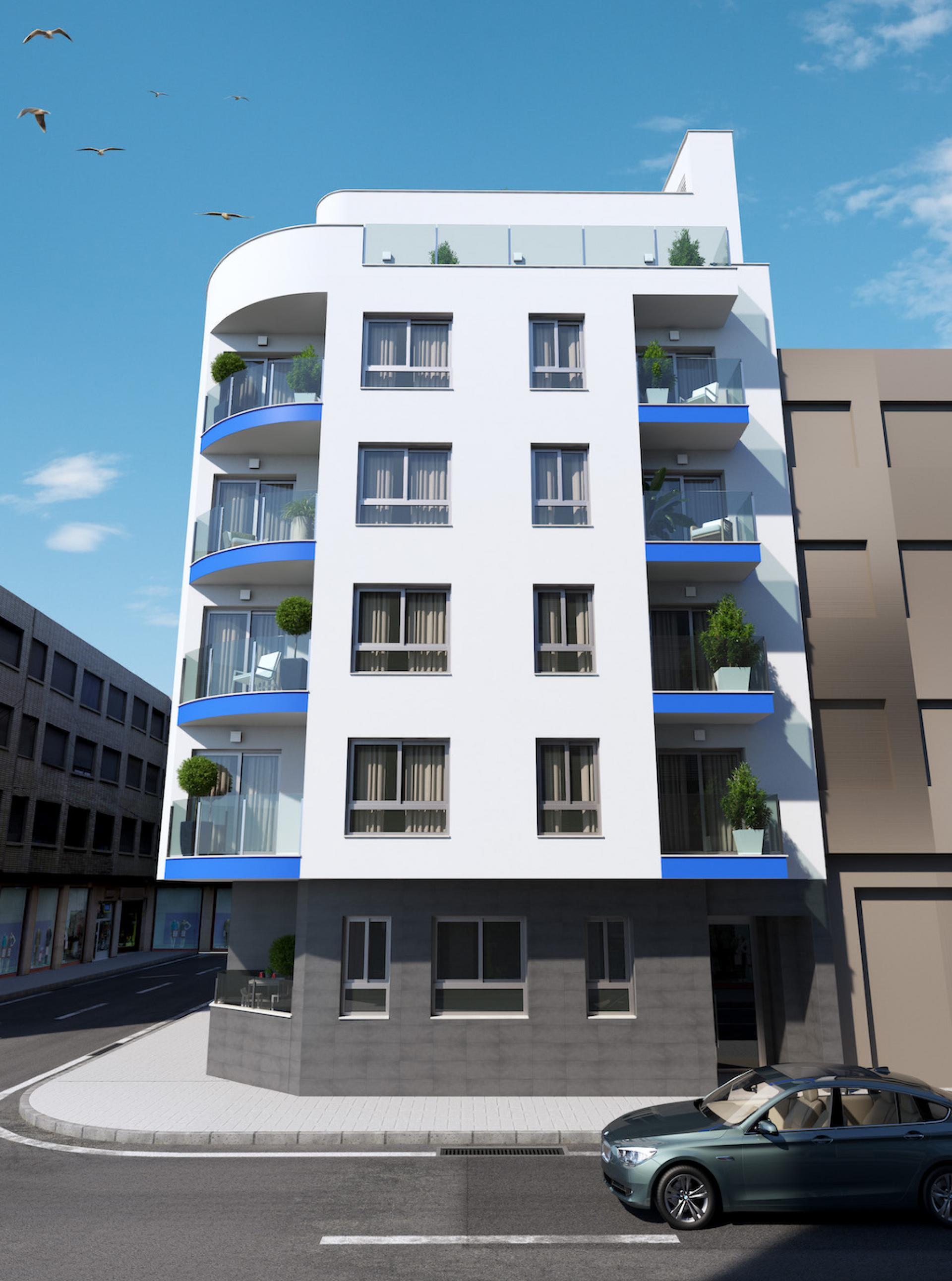 2 Slaapkamer Appartement met terras in Torrevieja - Nieuwbouw in Medvilla Spanje
