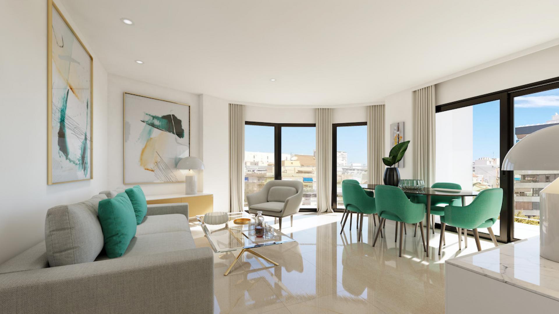 3 Slaapkamer Appartement met terras in Alicante - Nieuwbouw in Medvilla Spanje