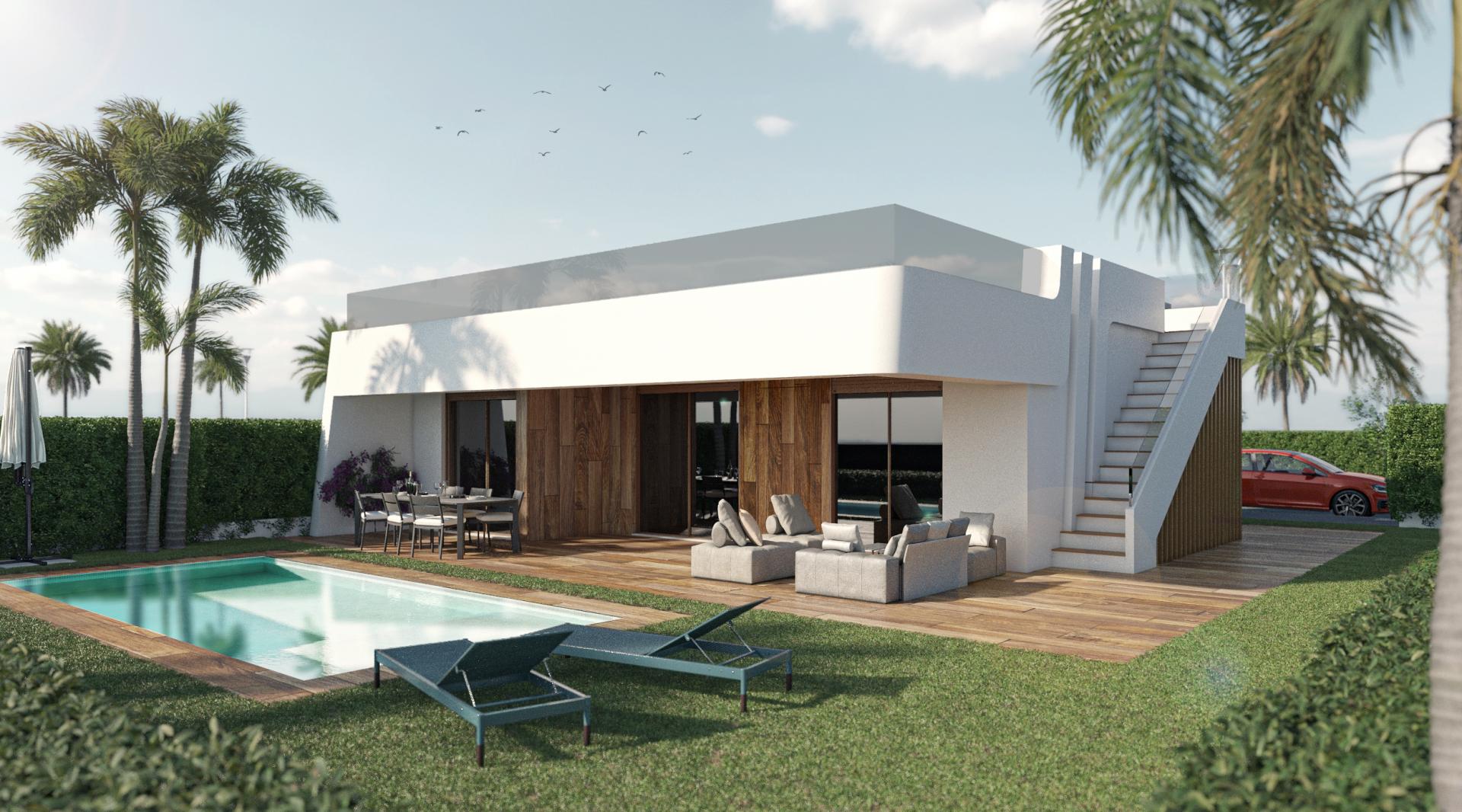 Villa met solarium te koop op Condado De Alhama resort in Medvilla Spanje