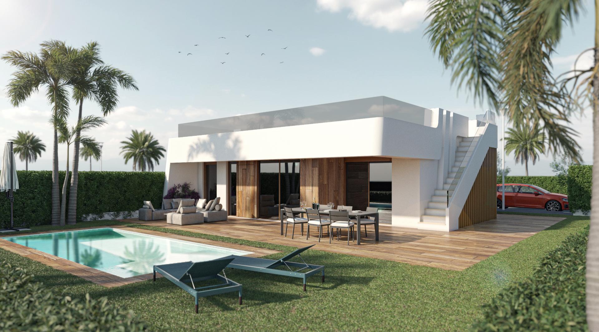 Villa met solarium te koop op Condado De Alhama resort in Medvilla Spanje