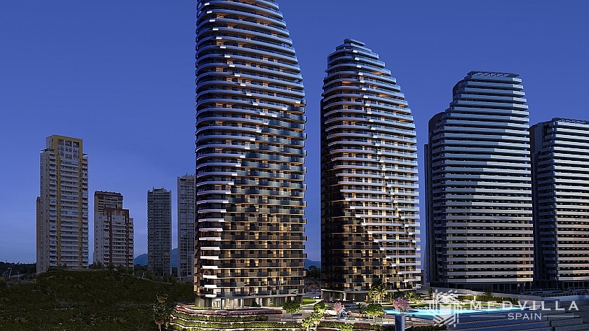 3 slaapkamer Appartement met terras in Benidorm in Medvilla Spanje