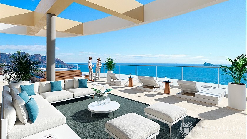 3 slaapkamer Appartement met dakterras in Benidorm in Medvilla Spanje