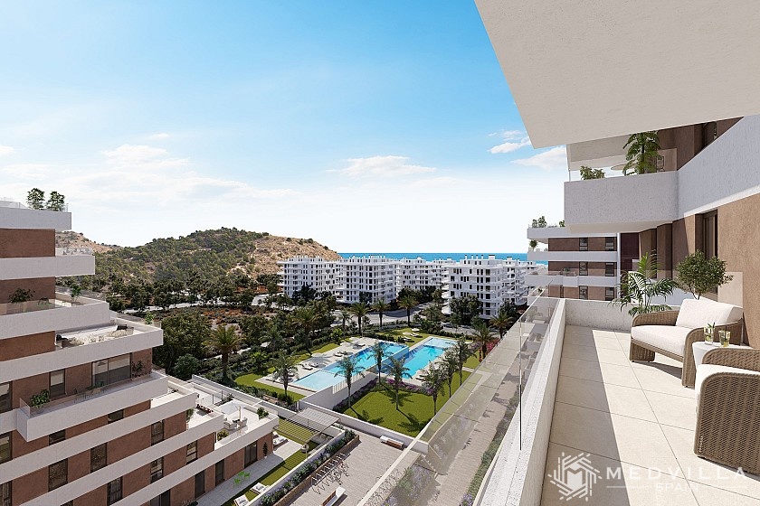 2 slaapkamer Appartement met terras in Villajoyosa in Medvilla Spanje