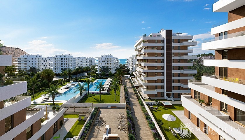 3 slaapkamer Appartement met terras in Villajoyosa in Medvilla Spanje