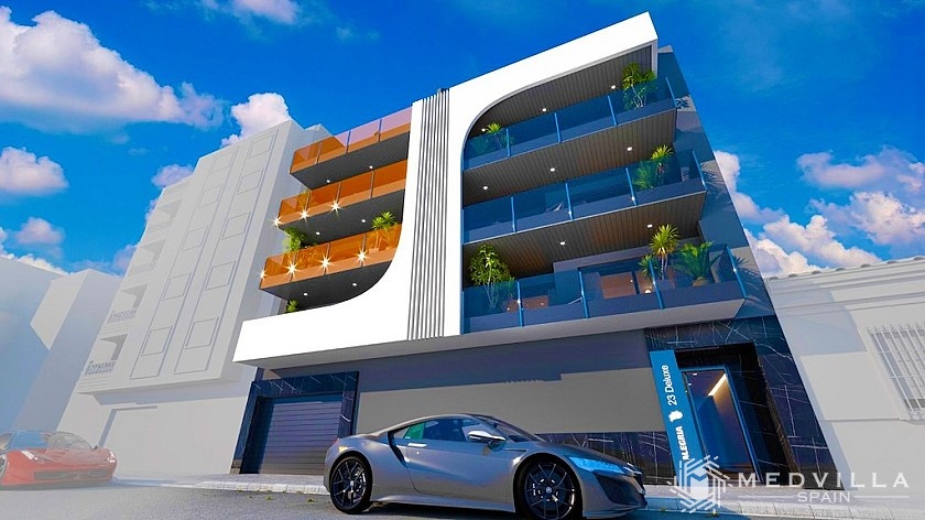 3 slaapkamer Appartement met terras in Torrevieja in Medvilla Spanje