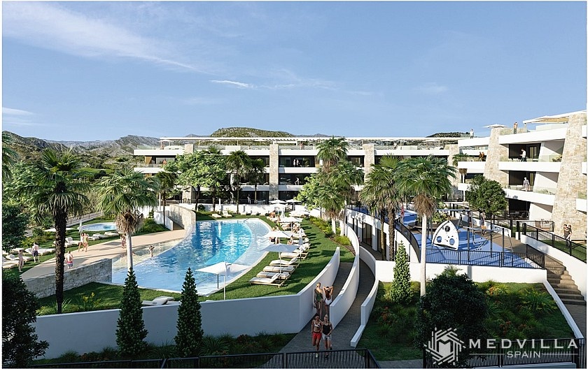 2 slaapkamer Appartement met terras in Font de Llop golf in Medvilla Spanje