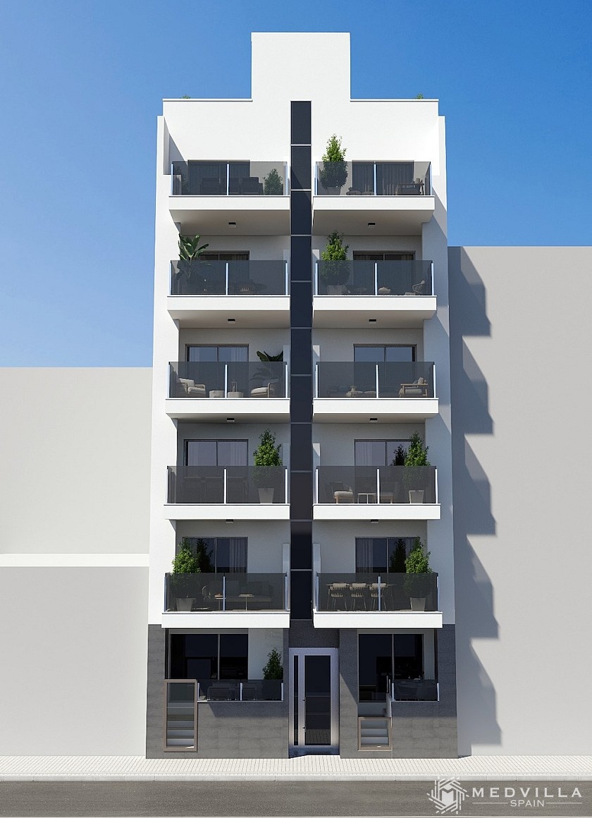 3 slaapkamer Appartement met terras in Torrevieja in Medvilla Spanje