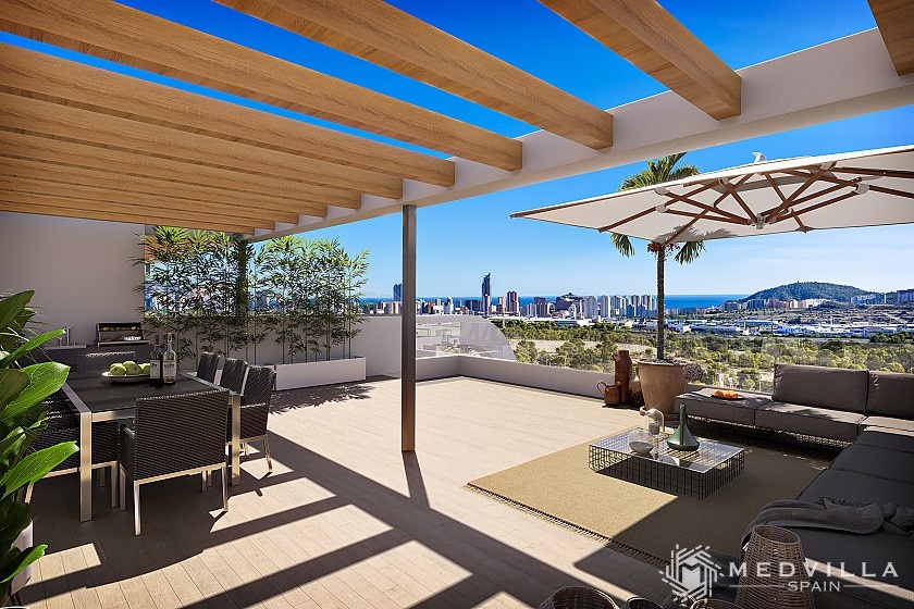 3 slaapkamer Appartement met dakterras in Finestrat in Medvilla Spanje