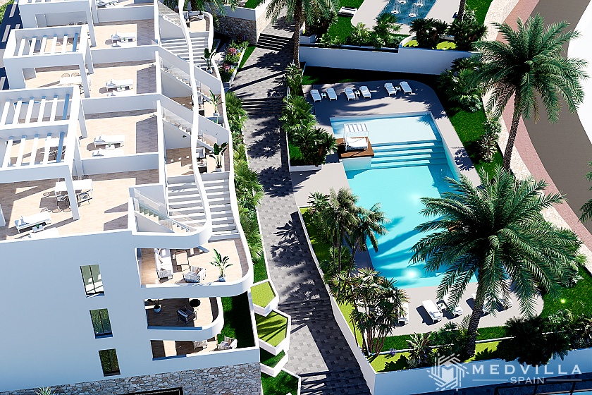 2 slaapkamer Appartement met dakterras in Finestrat in Medvilla Spanje