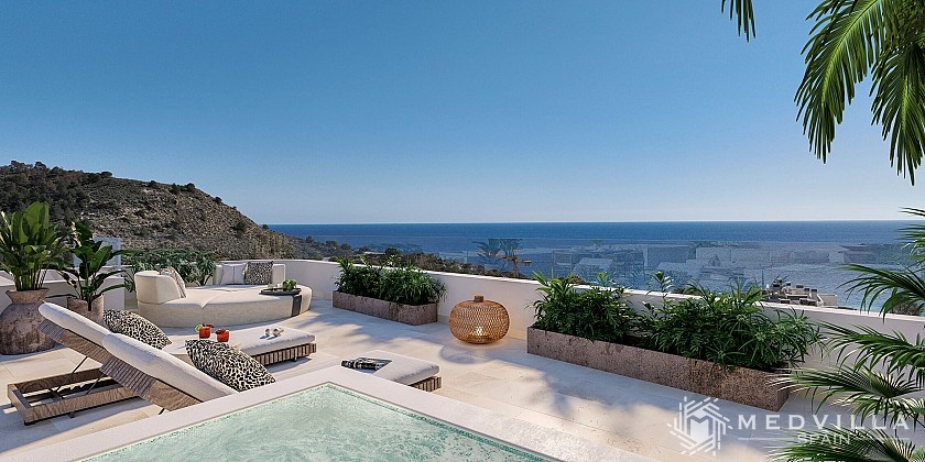 2 slaapkamer Appartement met dakterras in Villajoyosa in Medvilla Spanje