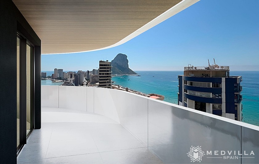 2 slaapkamer Appartement met terras in Calpe in Medvilla Spanje