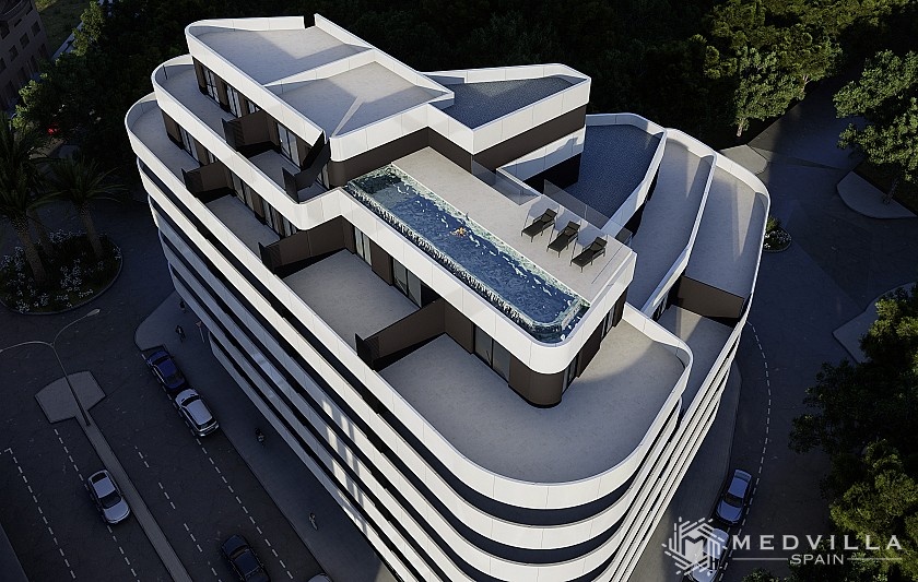 3 slaapkamer Appartement met terras in Calpe in Medvilla Spanje