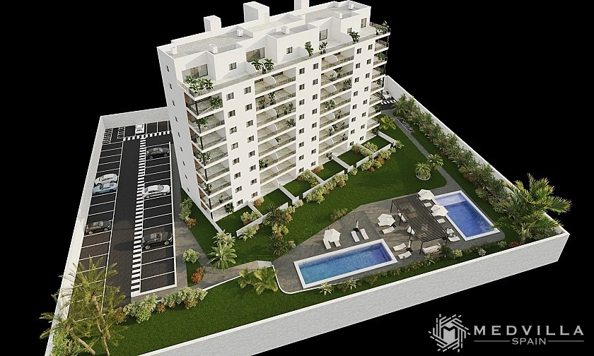 2 slaapkamer Appartement met tuin in Villajoyosa in Medvilla Spanje