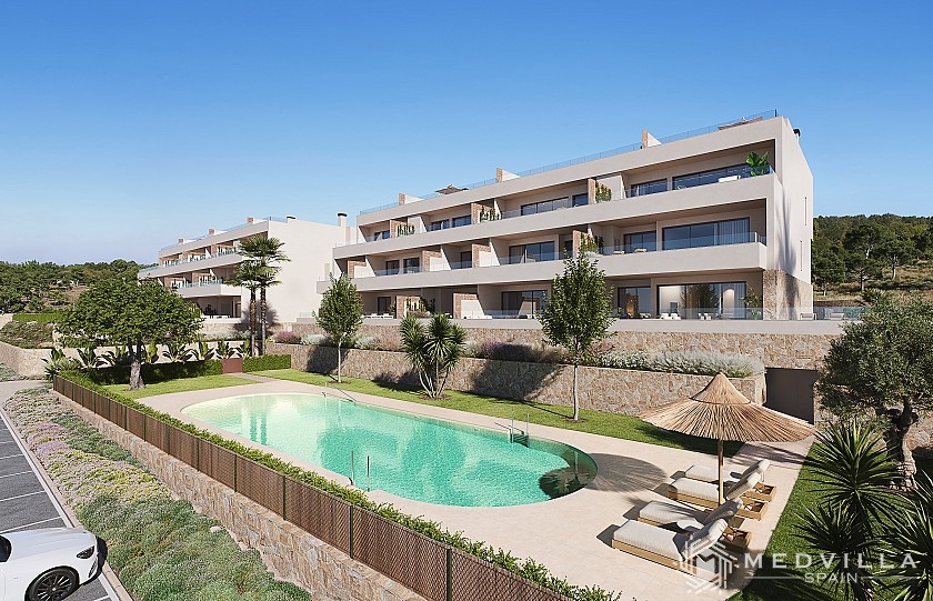 3 slaapkamer Appartement met terras in Las Colinas Golf in Medvilla Spanje