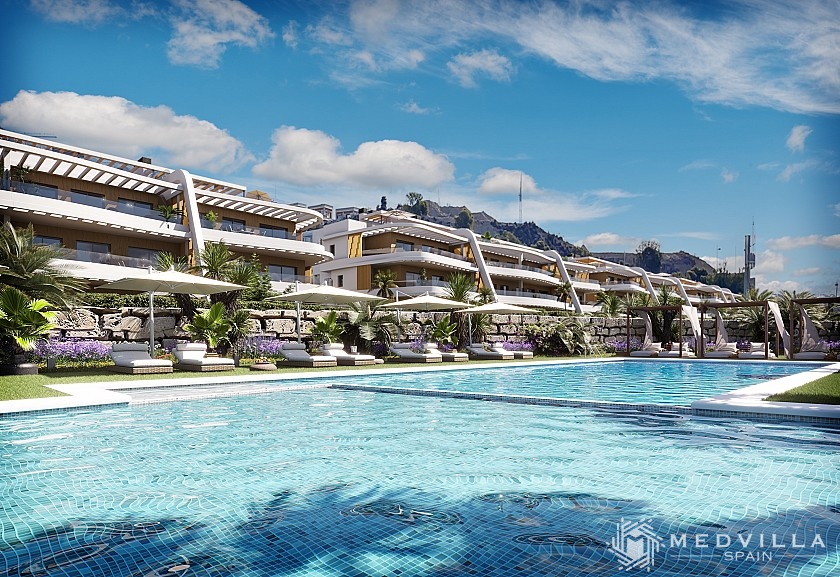 2 slaapkamer Appartement met terras in Finestrat in Medvilla Spanje