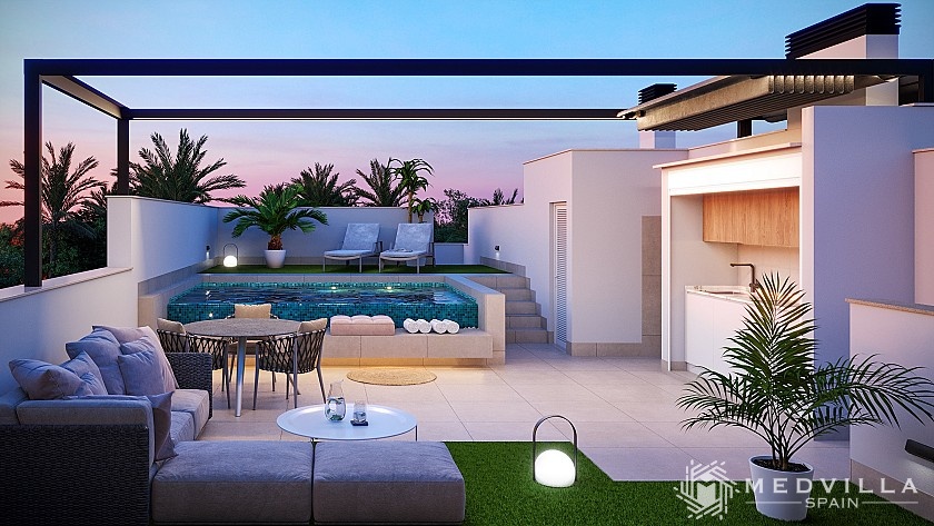 3 slaapkamer Appartement met dakterras in Pilar de la Horadada in Medvilla Spanje