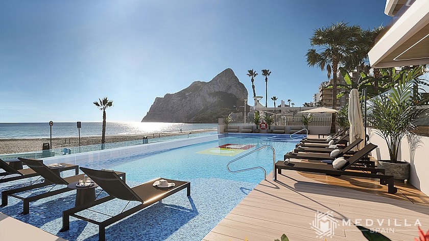 2 slaapkamer Appartement met terras in Calpe in Medvilla Spanje