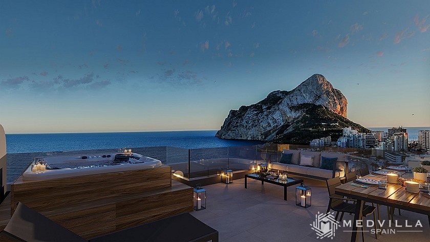 3 slaapkamer Appartement met dakterras in Calpe in Medvilla Spanje