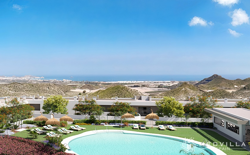 2 slaapkamer Appartement met terras in San Juan de los Terreros in Medvilla Spanje