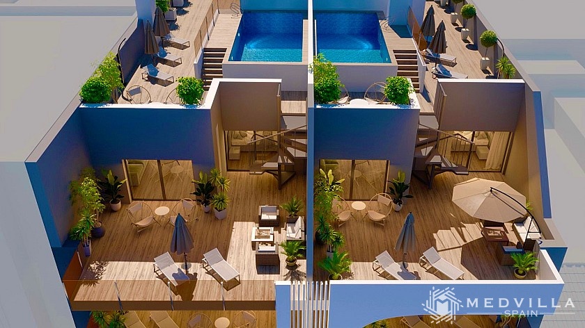 3 slaapkamer Appartement met dakterras in Torrevieja in Medvilla Spanje