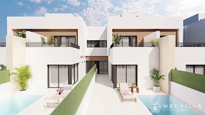 3 slaapkamer Geschakelde woningen in Santiago de la Ribera in Medvilla Spanje