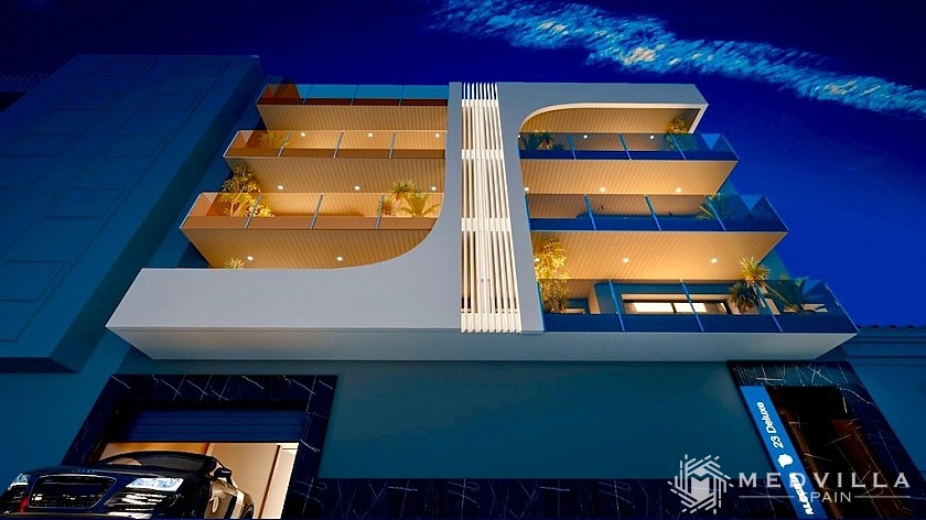 3 slaapkamer Appartement met terras in Torrevieja in Medvilla Spanje