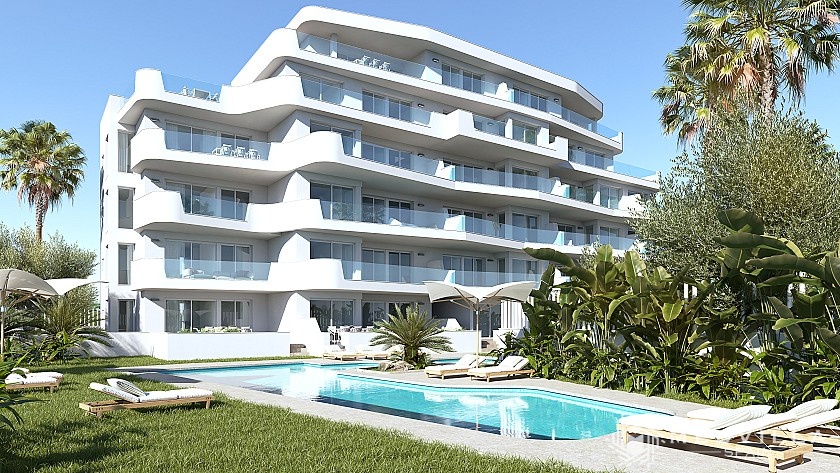 2 slaapkamer Appartement met tuin in Mil Palmeras