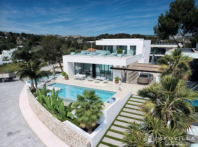 Spectaculaire nieuwbouw villa in Moraira in Medvilla Spanje