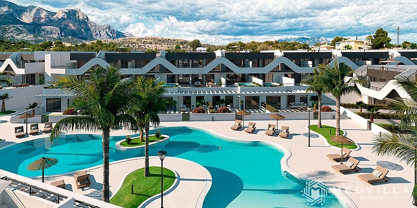 2 slaapkamer Appartement met terras in Alfaz Del Pi in Medvilla Spanje