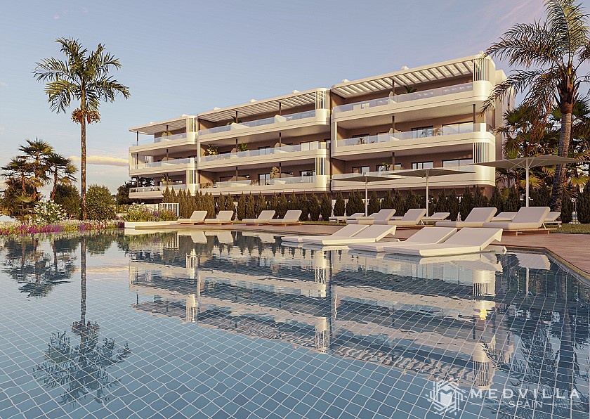 2 slaapkamer Appartement met terras in Torrevieja in Medvilla Spanje