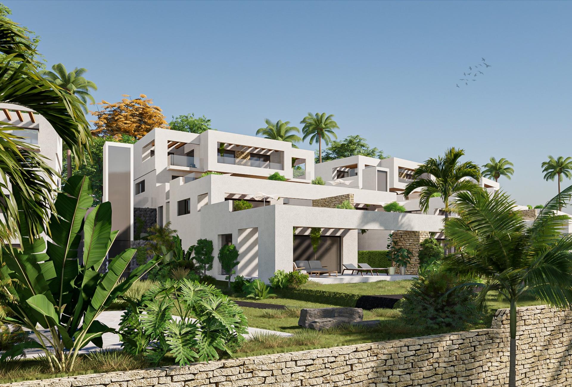 Topfloor duplex appartementen met prachtig uitzicht op golfresort in Medvilla Spanje