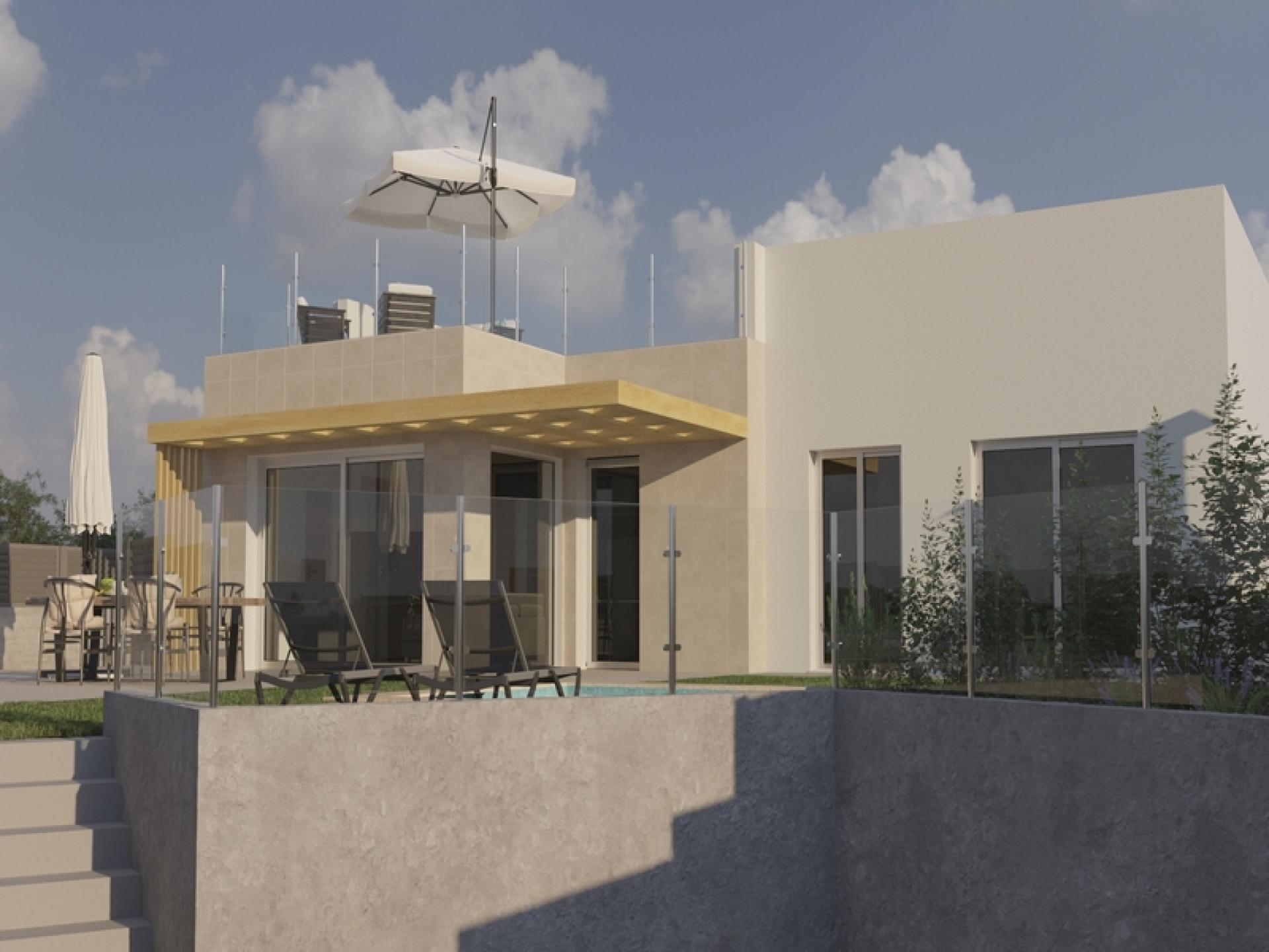 Nieuwbouw Villa met zeezicht in Polop de la Marina in Medvilla Spanje