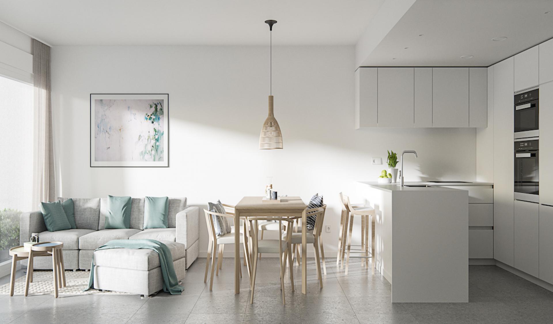 3 slaapkamer Appartement met tuin in Villajoyosa - Nieuwbouw in Medvilla Spanje