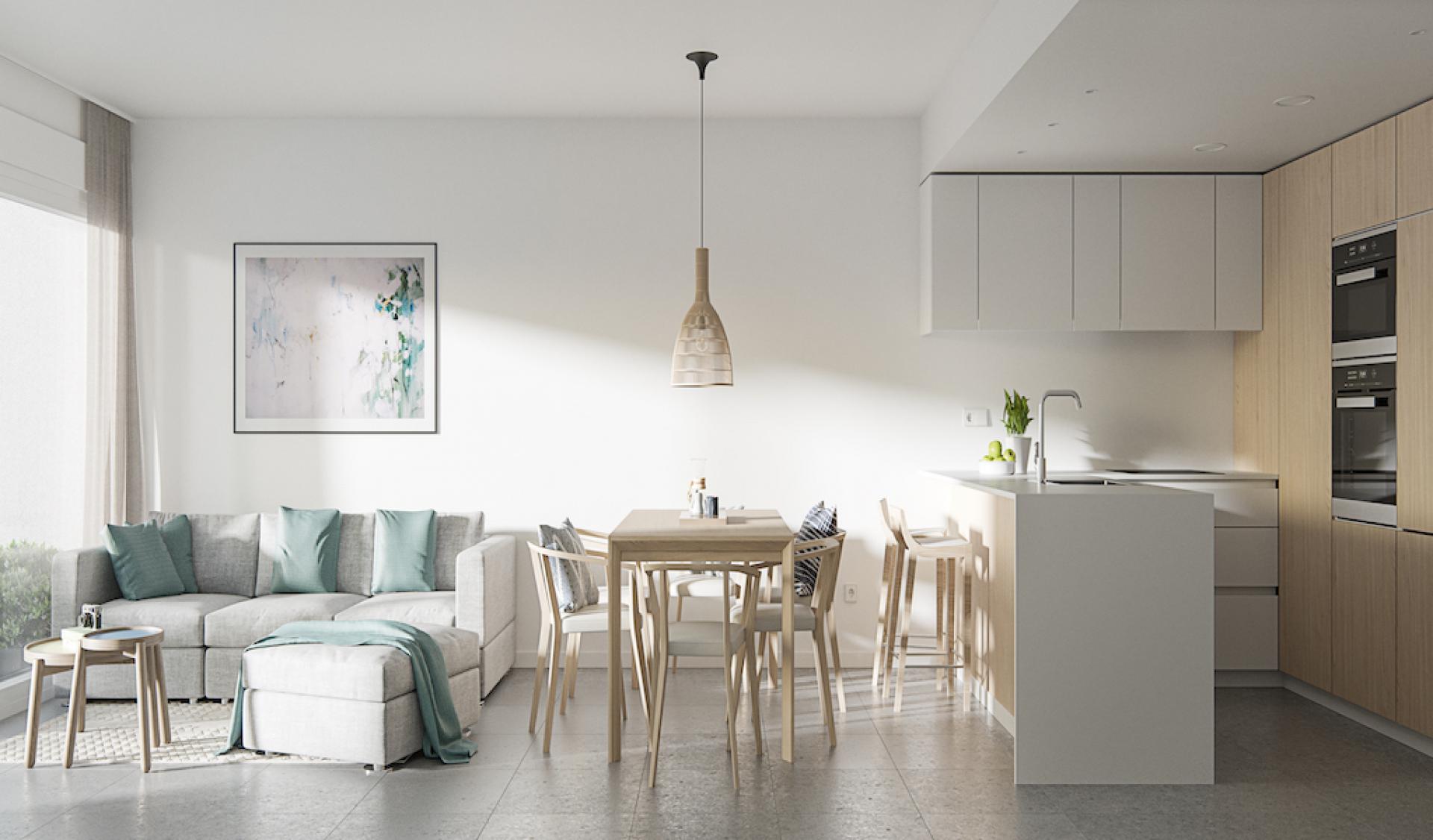 3 slaapkamer Appartement met tuin in Villajoyosa - Nieuwbouw in Medvilla Spanje