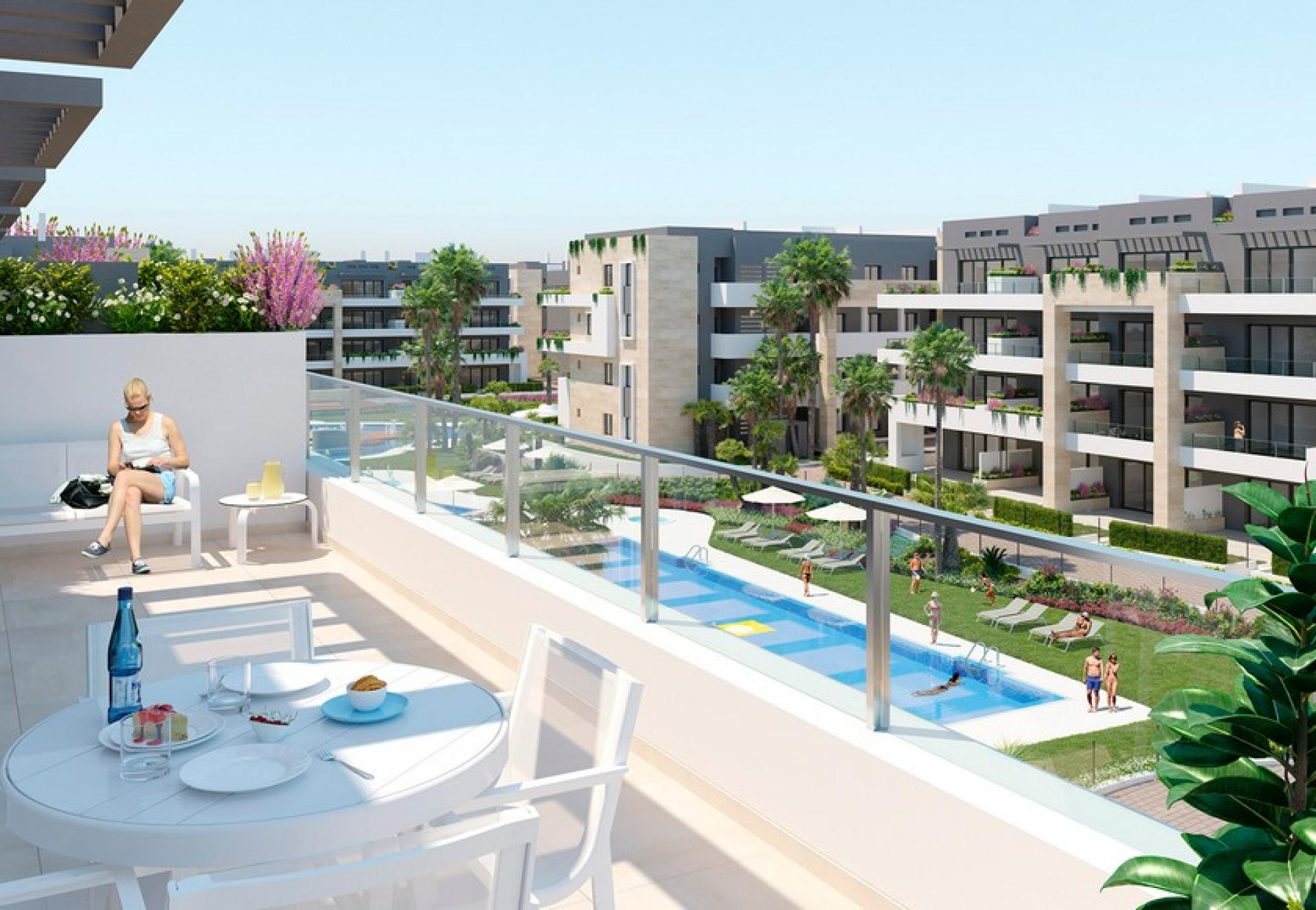 2 slaapkamer Appartement met tuin in Playa Flamenca - Orihuela Costa - Nieuwbouw in Medvilla Spanje