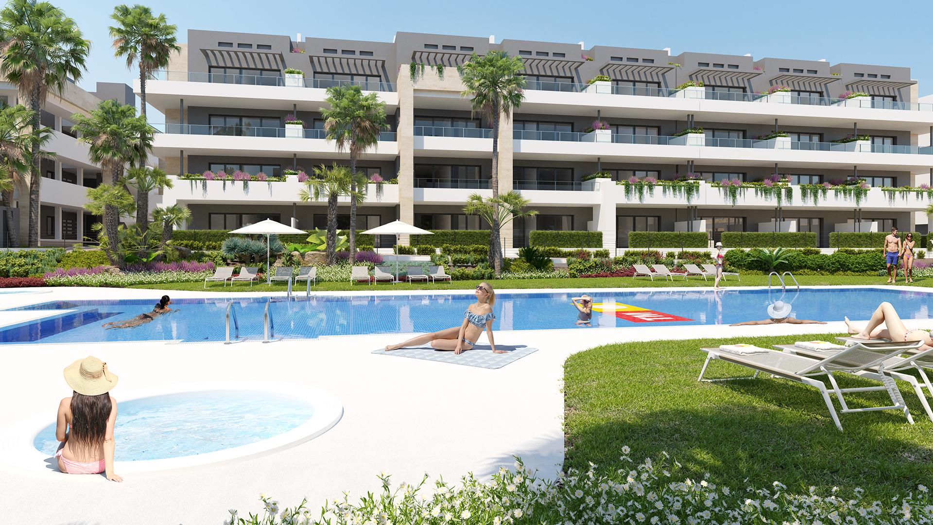 Appartementen op 500m van het strand in Playa Flamenca, Orihuela in Medvilla Spanje