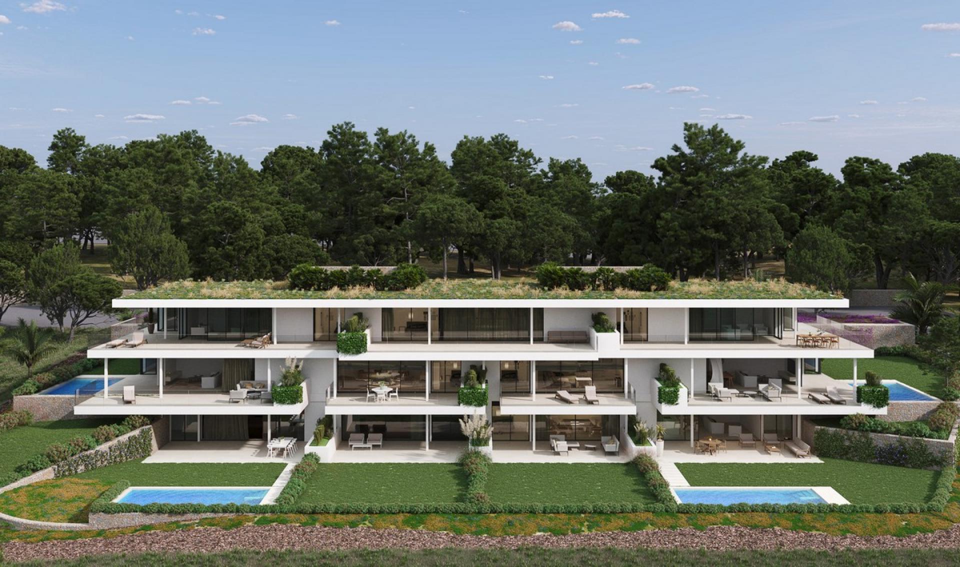 3 slaapkamer Appartement met tuin in Las Colinas Golf - Nieuwbouw in Medvilla Spanje