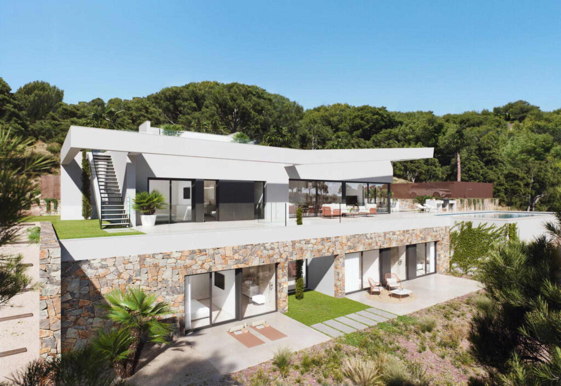 Nieuwe hedendaagse moderne villa op Las Colinas Golf & Country Club in Medvilla Spanje