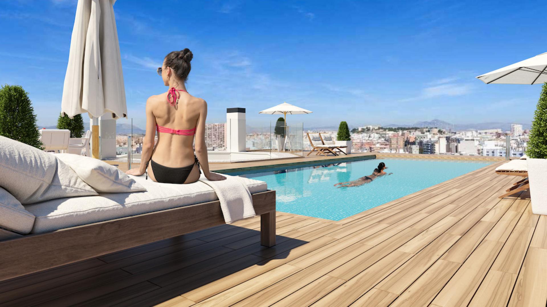 4 slaapkamer Appartement met terras in Alicante - Nieuwbouw in Medvilla Spanje