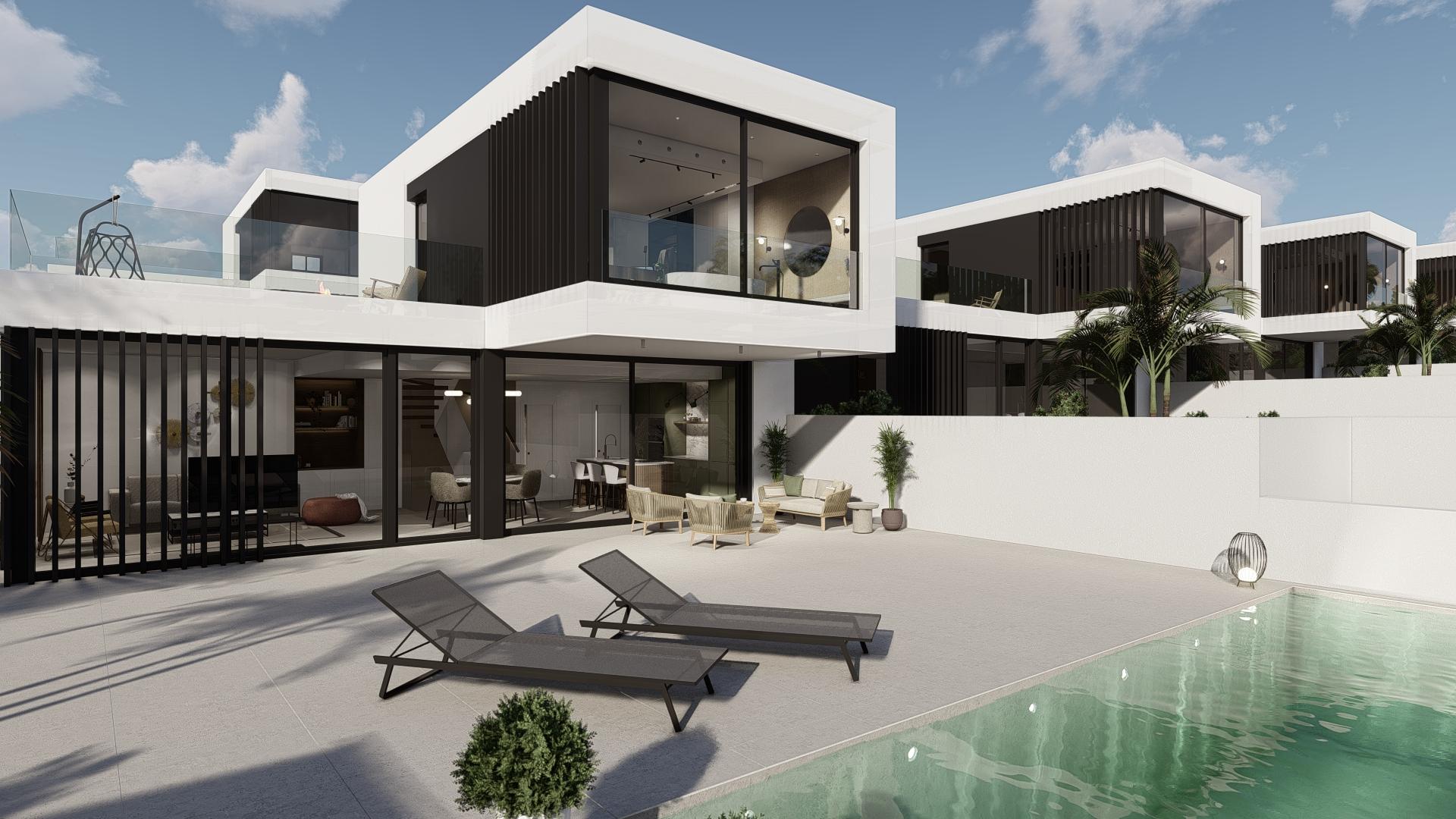 Moderne vrijstaande villa's te koop Rojales in Medvilla Spanje