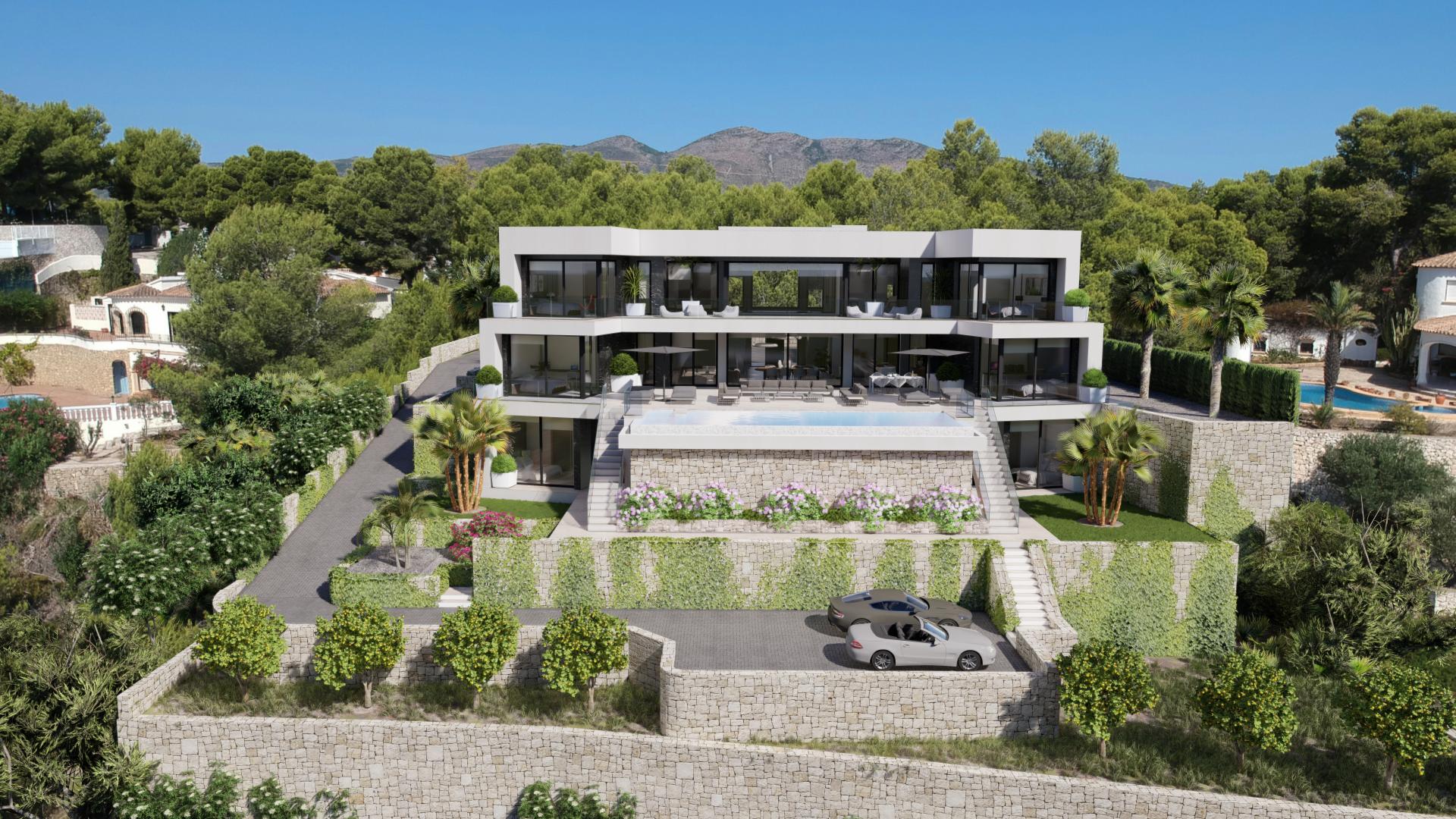 Project - Moderne villa met panoramisch uitzicht in Calpe in Medvilla Spanje