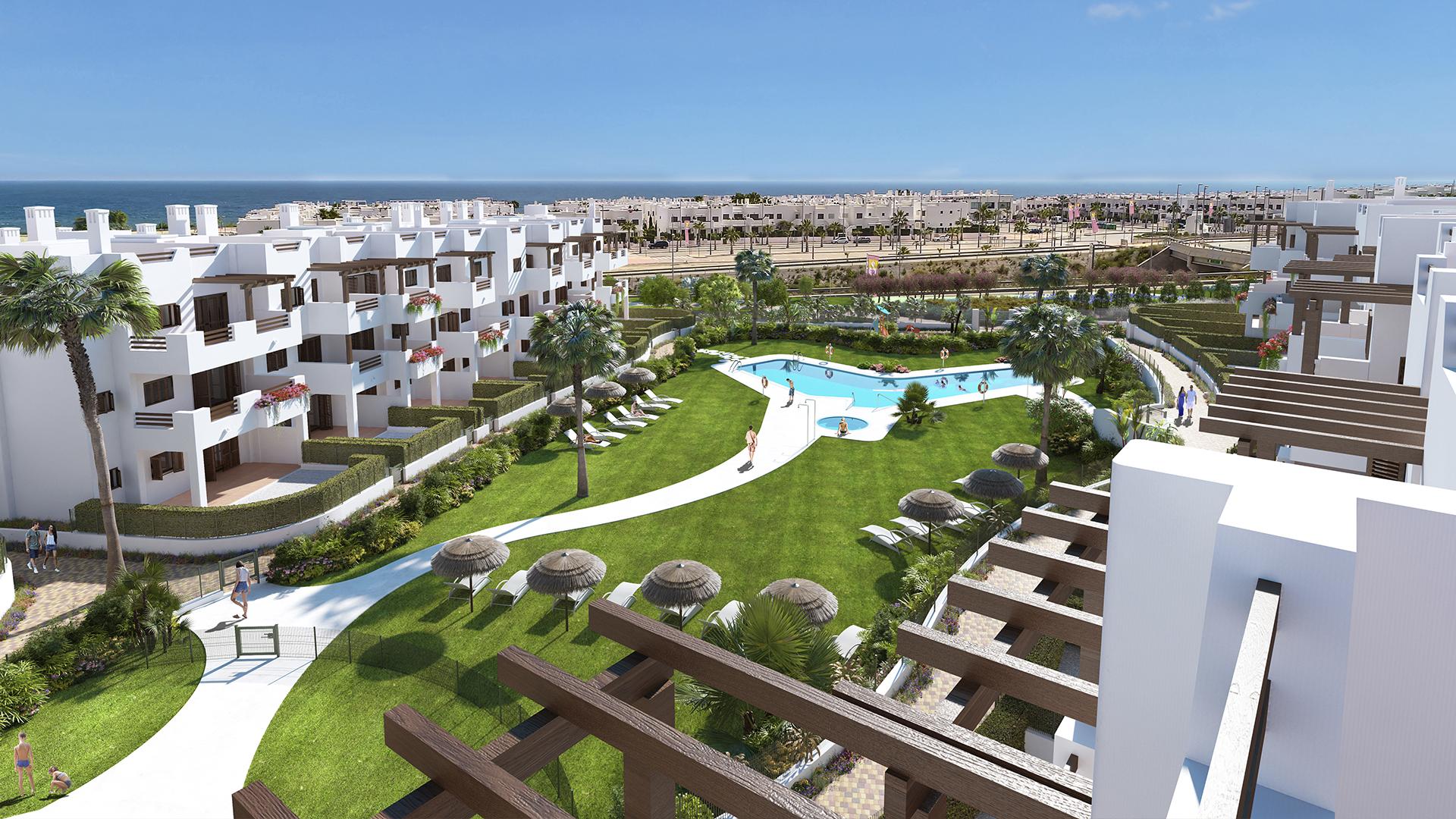 3 slaapkamer Appartement met tuin in Mar de Pulpi - Nieuwbouw in Medvilla Spanje