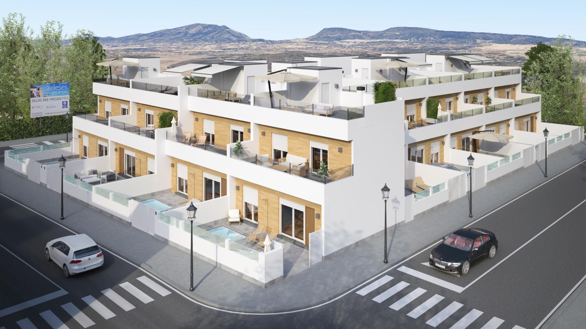 3 slaapkamer Geschakelde woningen in Avileses - Nieuwbouw in Medvilla Spanje