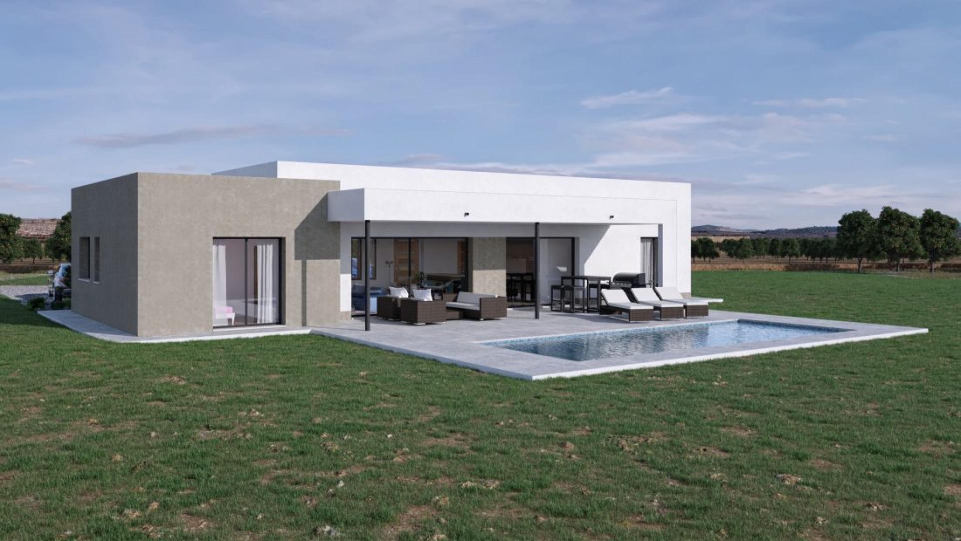 Off-plan Hondon Villa te koop in Hondon de las Nieves in Medvilla Spanje